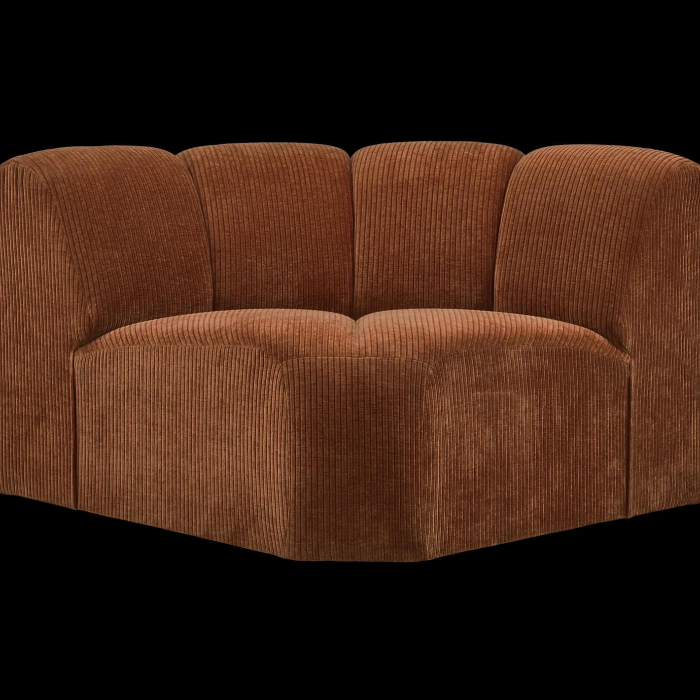 Sale WOOOD Mojo Rib Hoek Elementenbank Rust Brown