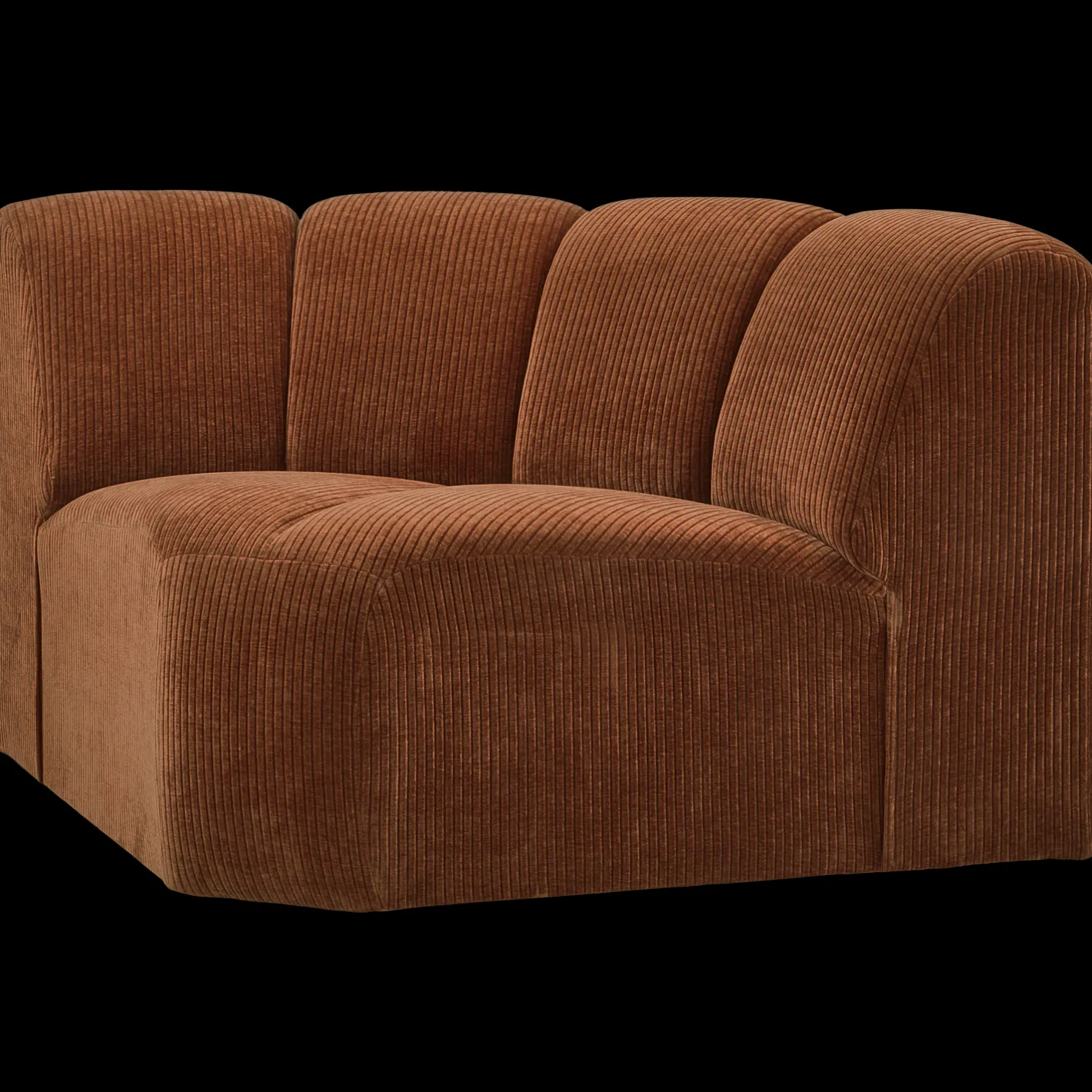 Sale WOOOD Mojo Rib Hoek Elementenbank Rust Brown