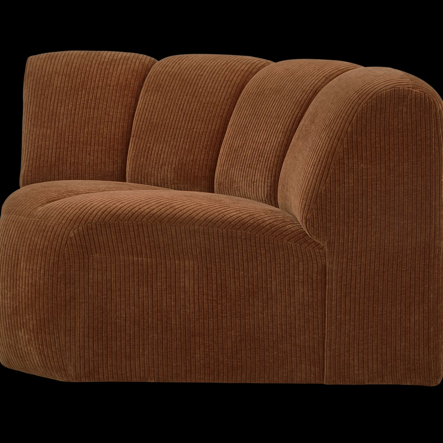 Sale WOOOD Mojo Rib Hoek Elementenbank Rust Brown