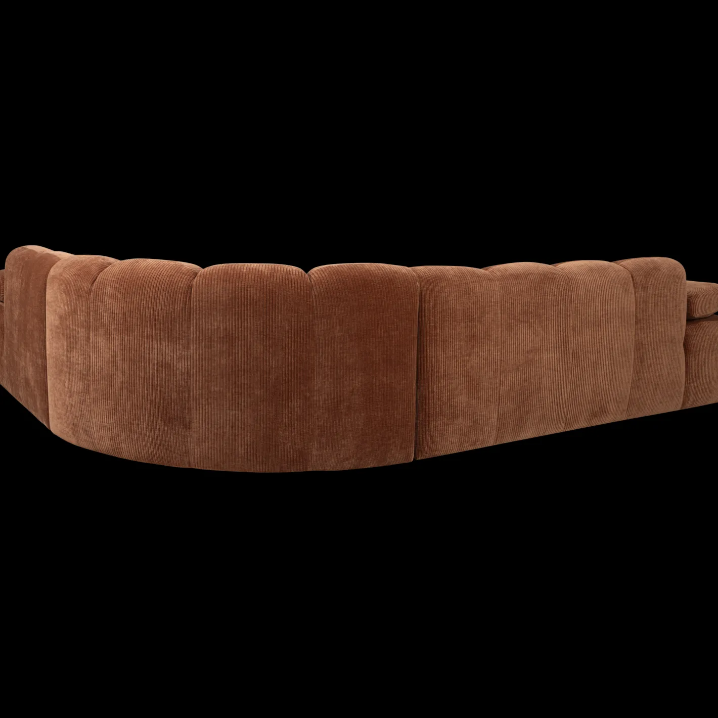 Clearance WOOOD Mojo Rib Hoekbank Rust Brown