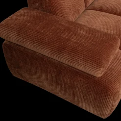 Clearance WOOOD Mojo Rib Hoekbank Rust Brown
