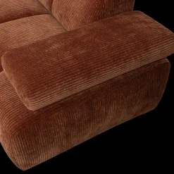 New WOOOD Mojo Rib Hoekbank Rust Brown