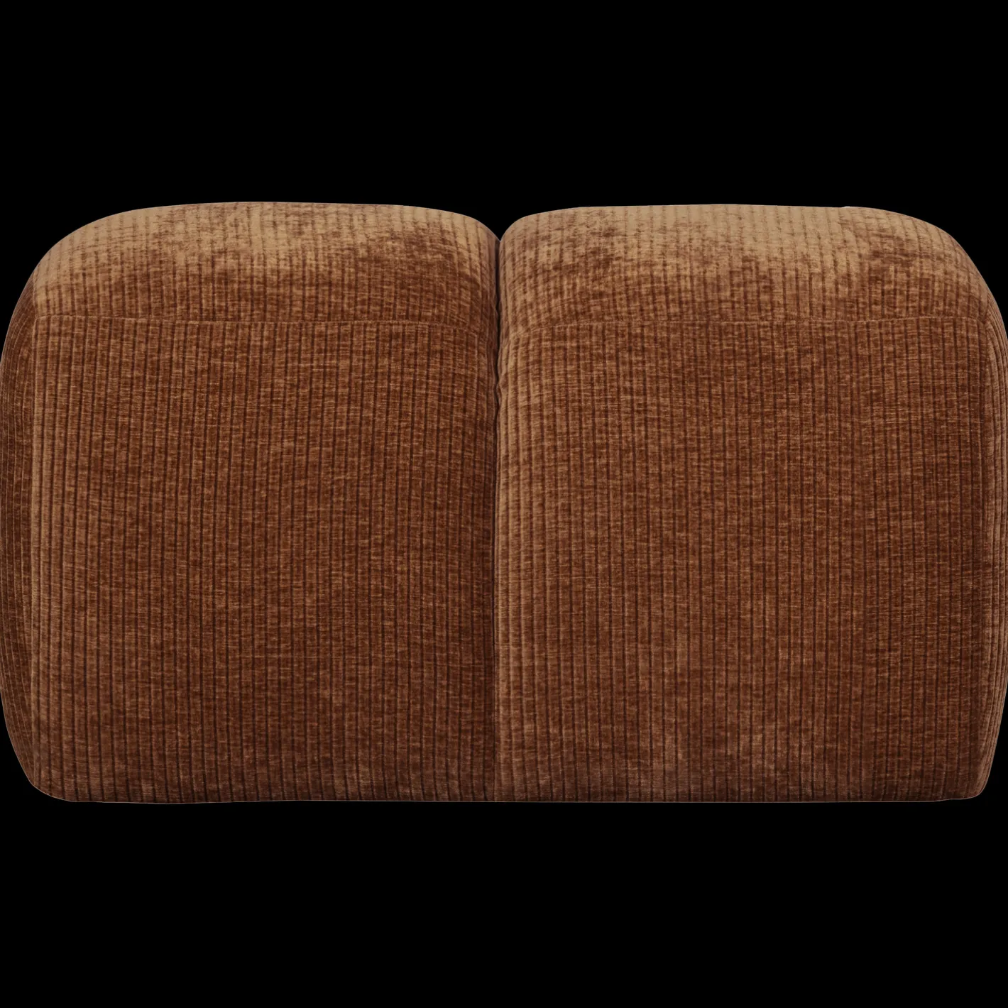 Online WOOOD Mojo Rib Poef Rust Brown