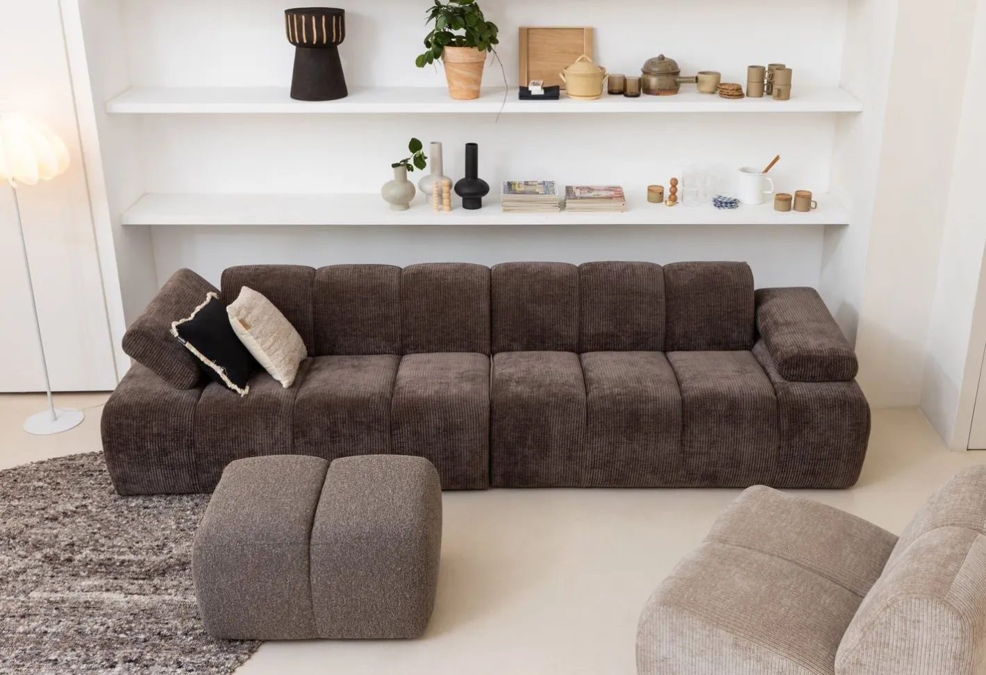 Online WOOOD Mojo Rib Zitbank Brown