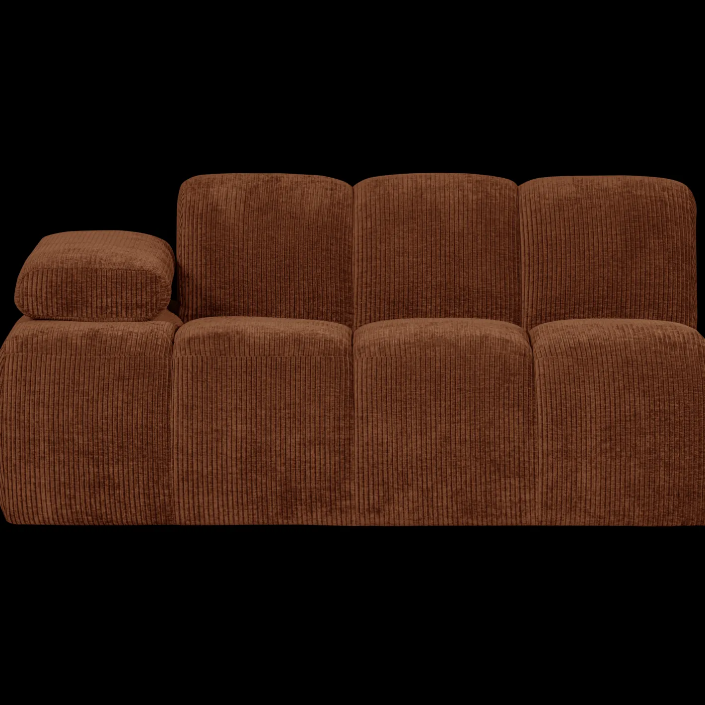 New WOOOD Mojo Rib Zitbank Rust Brown