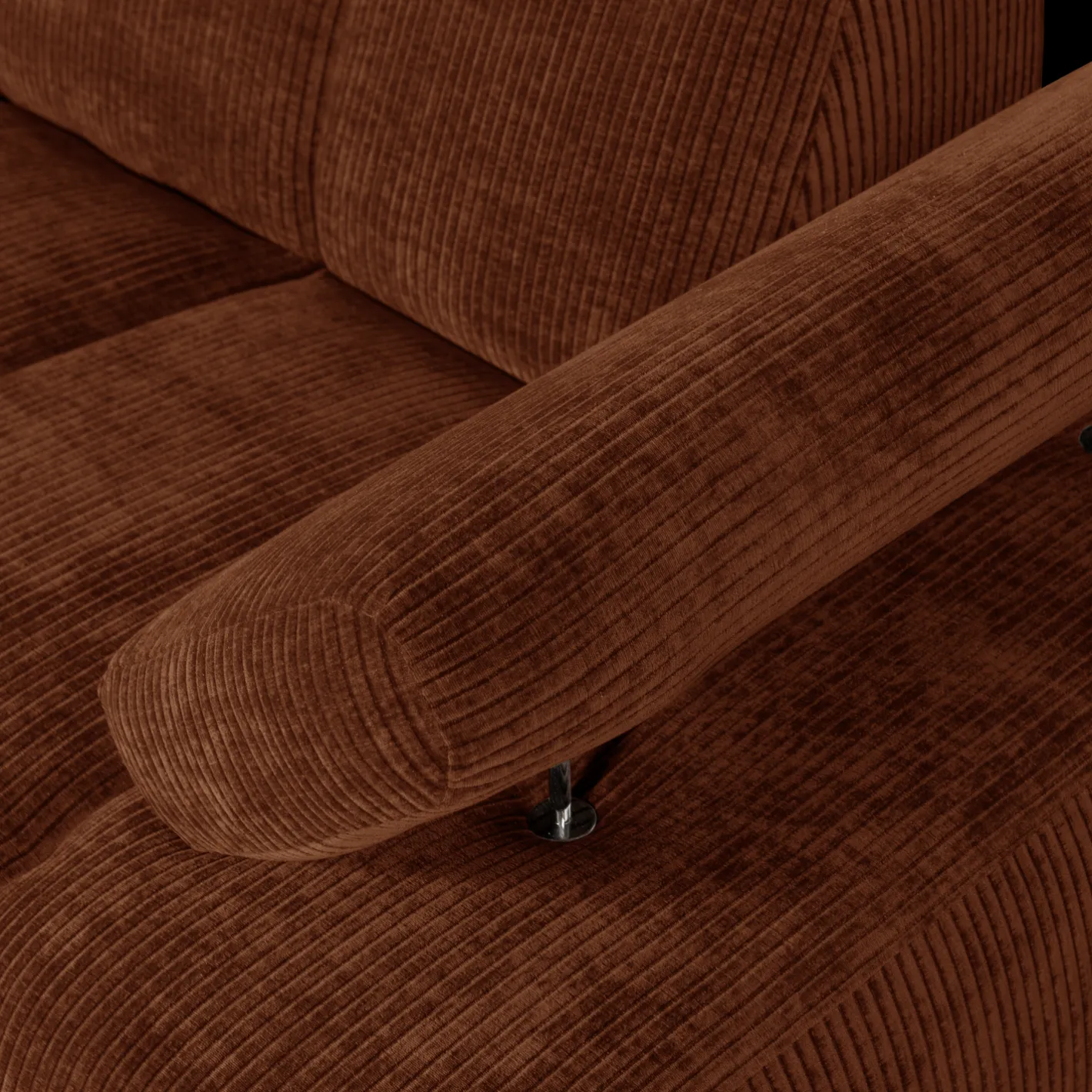 Online WOOOD Mojo Rib Zitbank Rust Brown