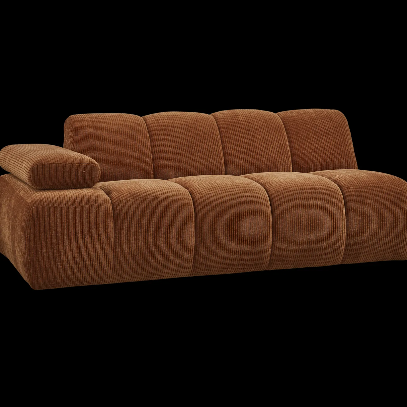 Clearance WOOOD Mojo Rib 2-Zitsbank Rust Brown