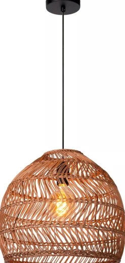 Hot Lucide Moloko Hanglamp Okergeel, Bruin