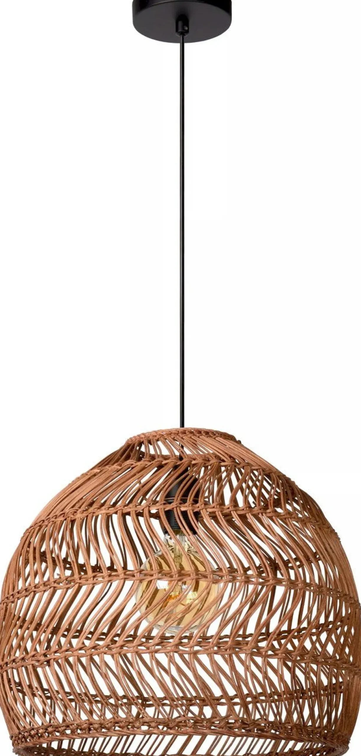 Hot Lucide Moloko Hanglamp Okergeel, Bruin