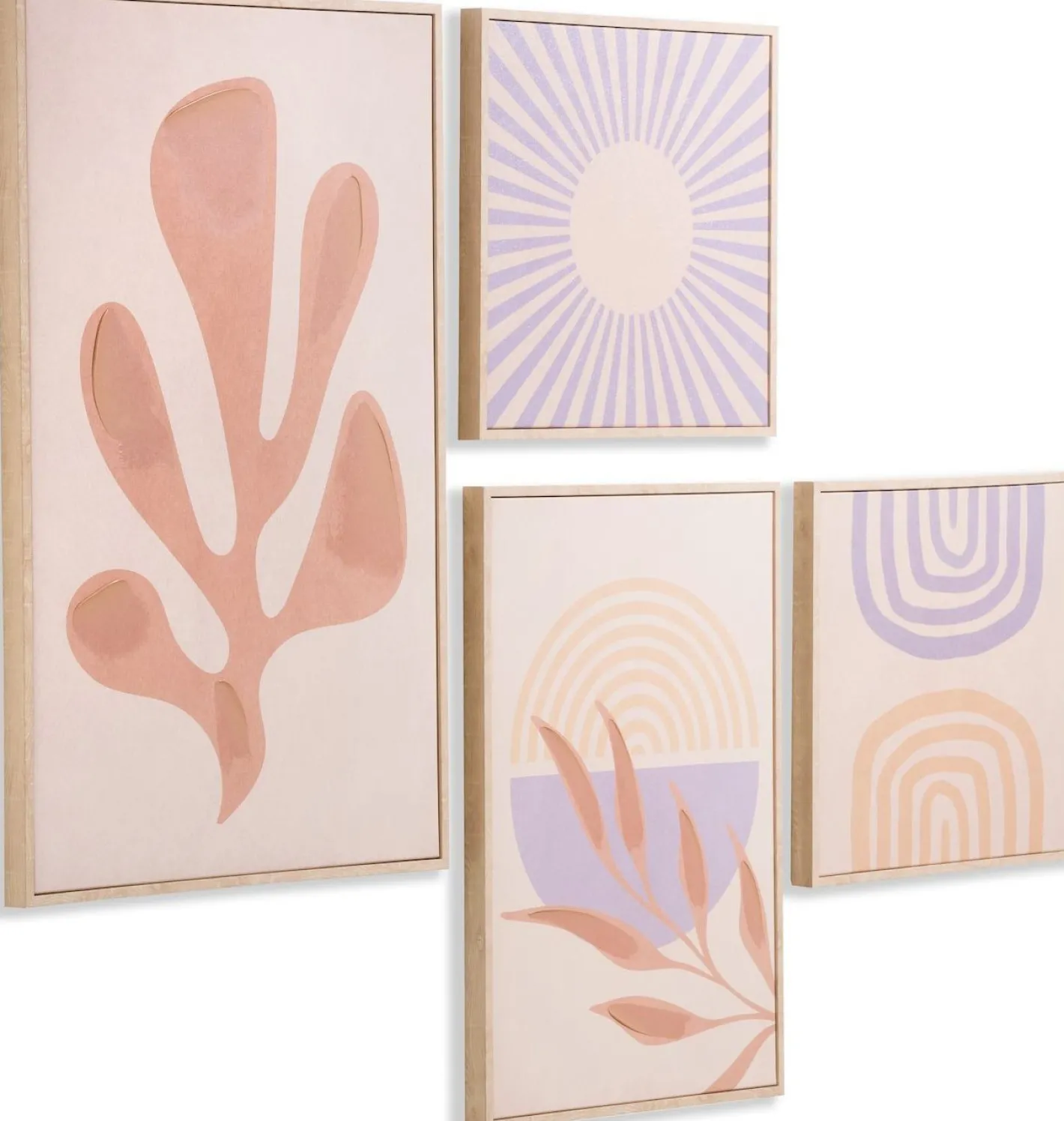 Best COCO maison Moos Set 4 Wanddecoratie Multi