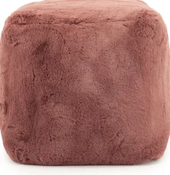 New By Boo Mosa Poef Burgundy