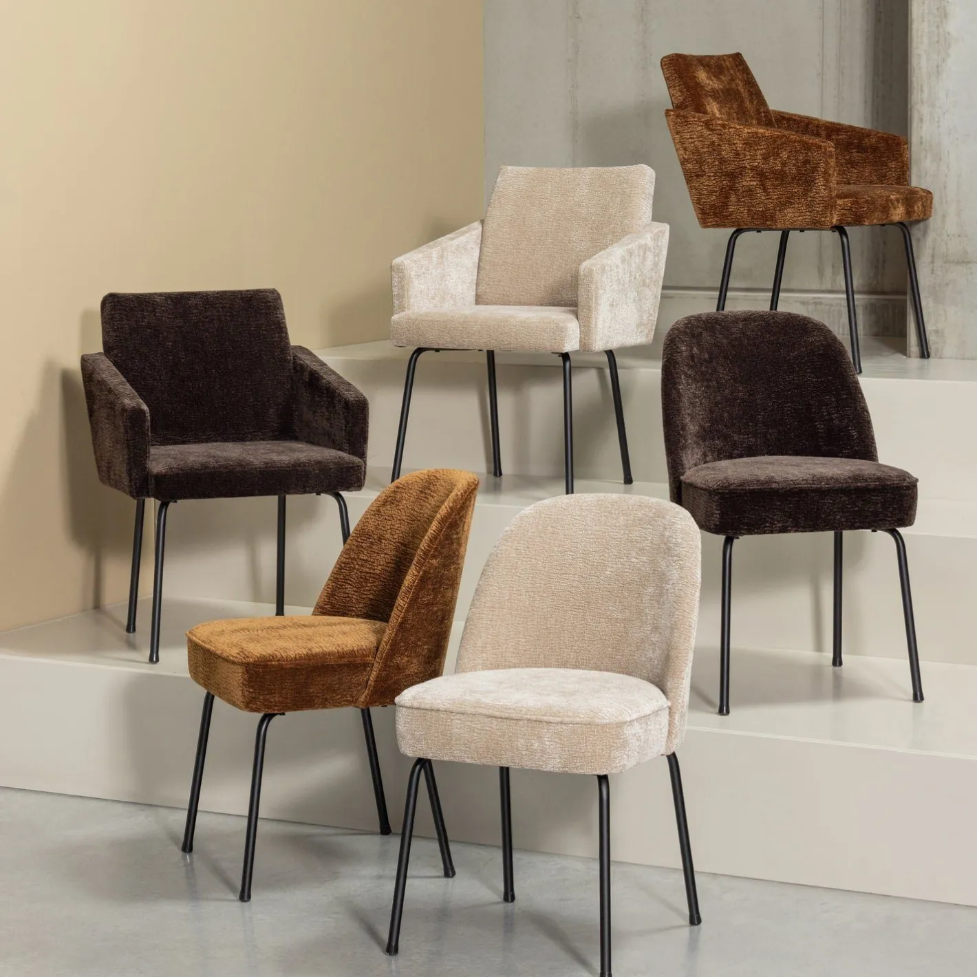 Hot WOOOD Mount Eetkamerstoel Dark Brown