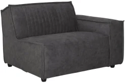 Discount MUST Living Rally 1-zits met arm rechts Elementenbank Dark Grey