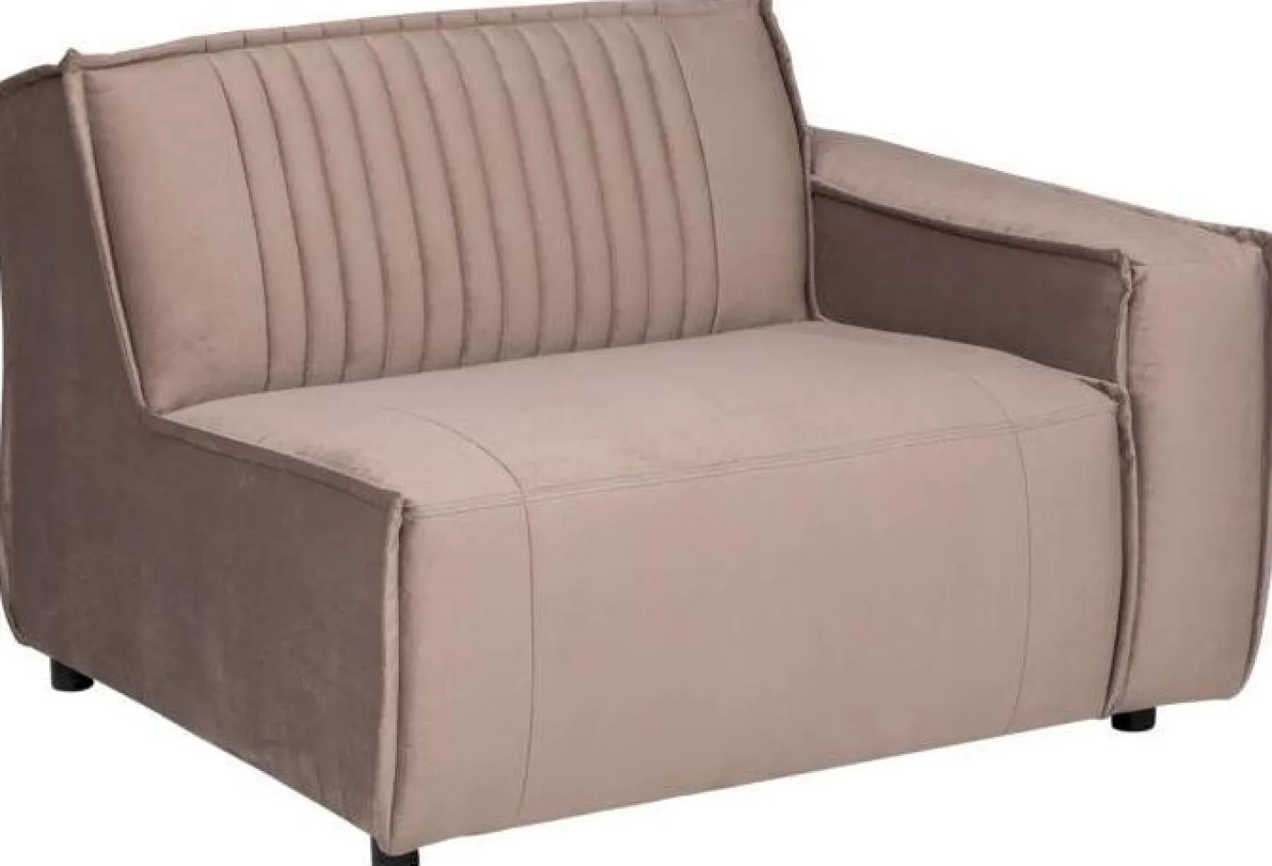 New MUST Living Rally 1-zits met arm rechts Elementenbank Taupe