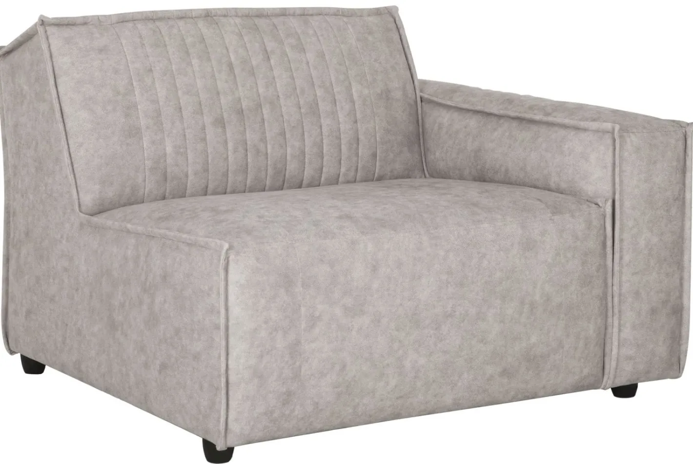 Online MUST Living Rally 1-zits met arm rechts Elementenbank Light Grey