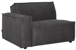 Sale MUST Living Rally 1-zits met arm links Elementenbank Dark Grey