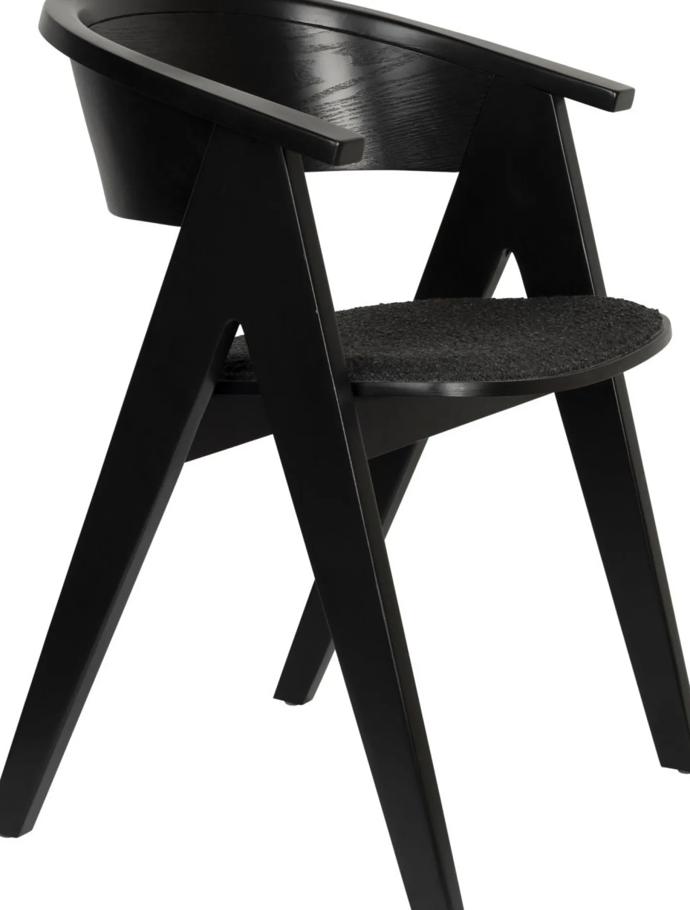 Outlet Zuiver NDSM Armstoel Zwart