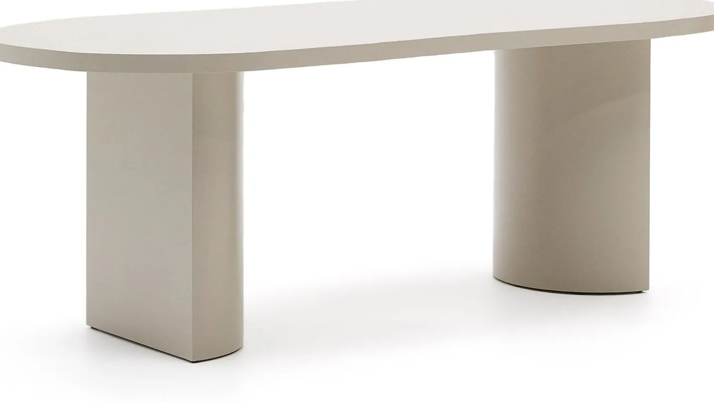 New Kave Home Nealy Eettafel Ecru
