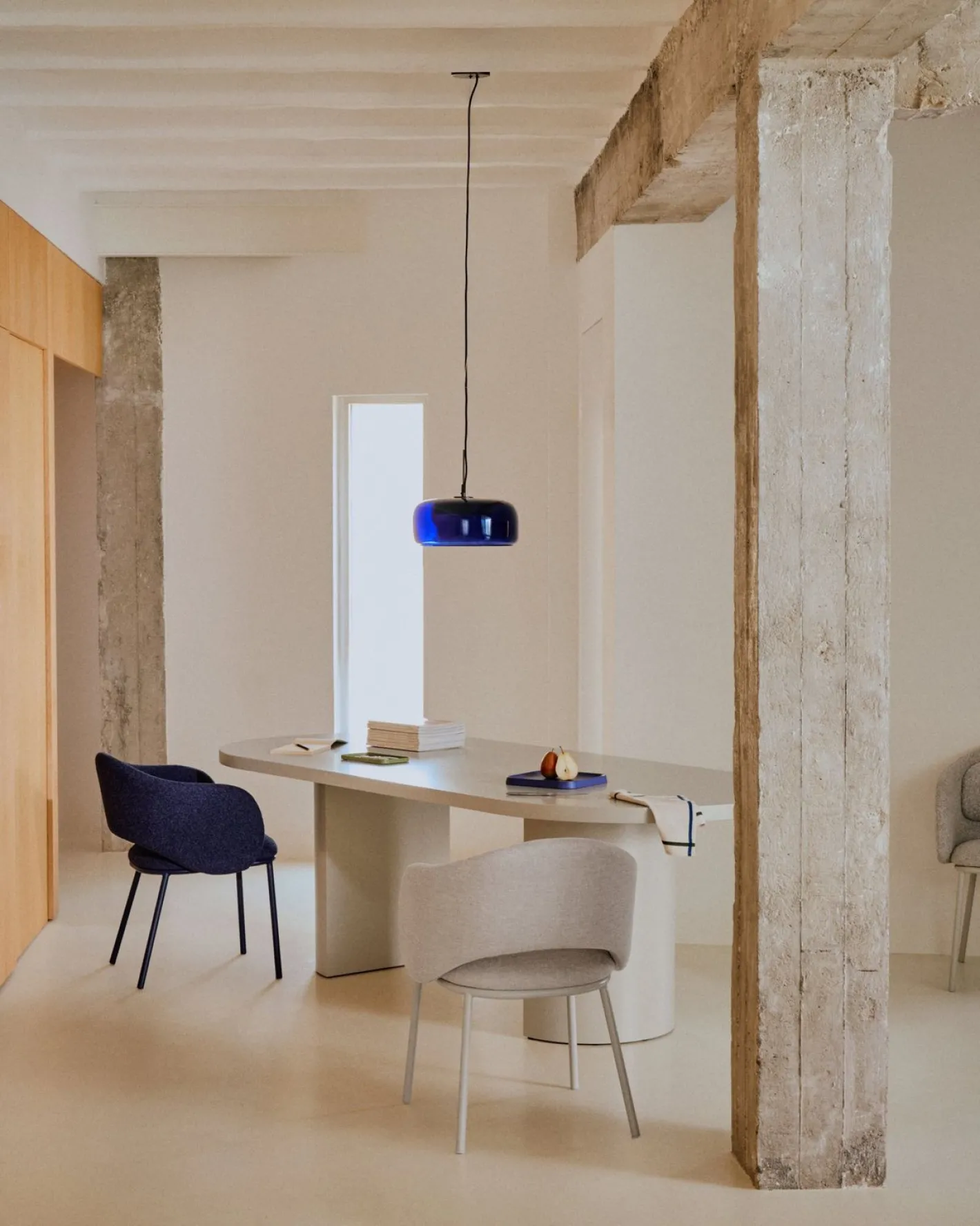 New Kave Home Nealy Eettafel Ecru