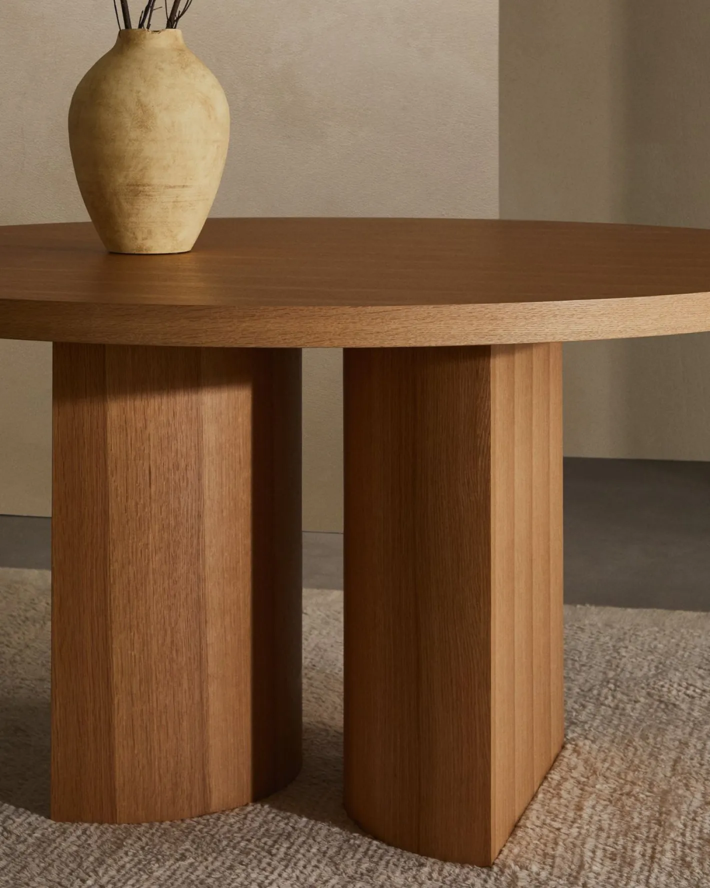 New Kave Home Nealy Rond Eettafel Naturel
