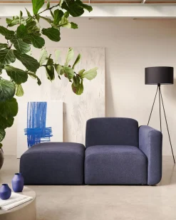 Online Kave Home Neom Groot Hocker Blauw