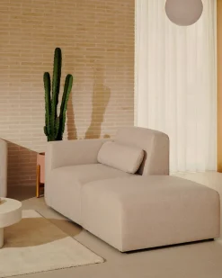 New Kave Home Neom Groot Hocker Beige