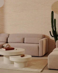 Outlet Kave Home Neom Hoekbank Beige