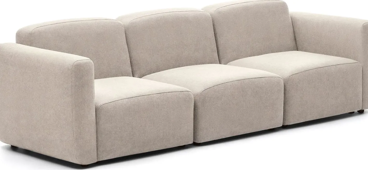 Outlet Kave Home Neom 3-Zitsbank Beige