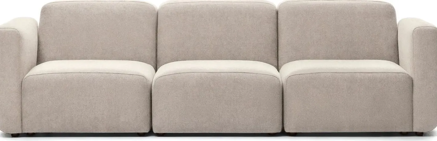 Outlet Kave Home Neom 3-Zitsbank Beige