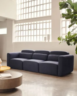 New Kave Home Neom 3-Zitsbank Blauw