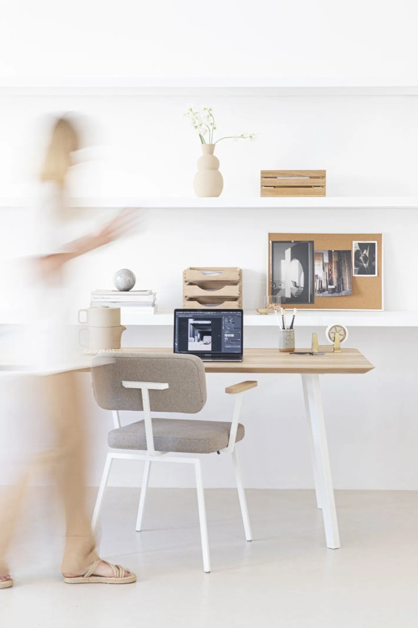 Best Studio HENK New Classic White Eettafel Naturel, wit