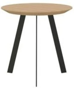 Discount Studio HENK New Co Bijzettafel Naturel, Zwart