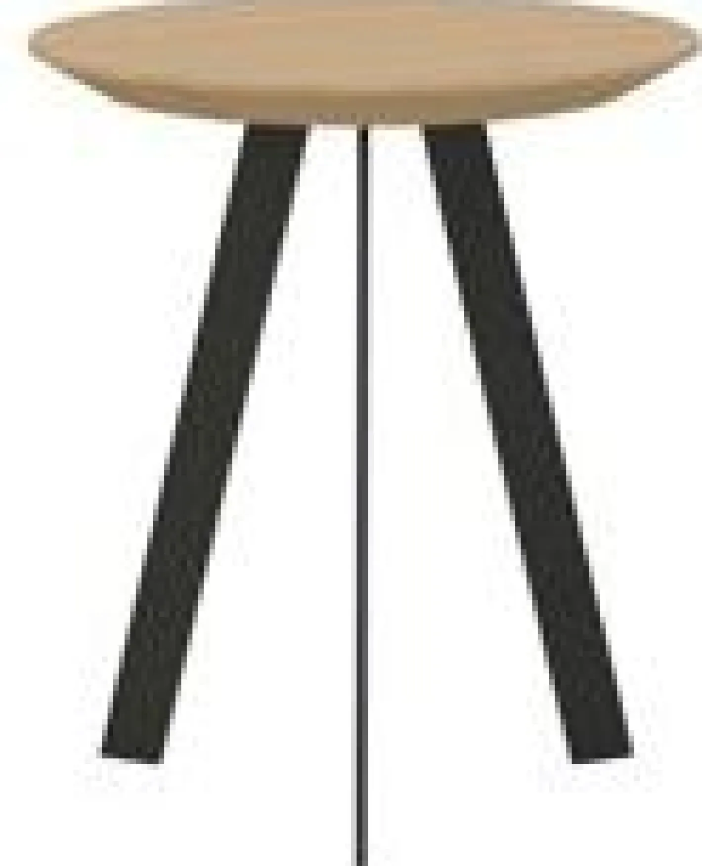 Hot Studio HENK New Co Bijzettafel Naturel, Zwart