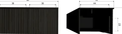 Sale WOOOD New Gravure Opbergbank Black