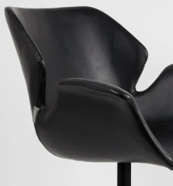Discount Zuiver Nikki (set van 2) Eetkamerstoel Black