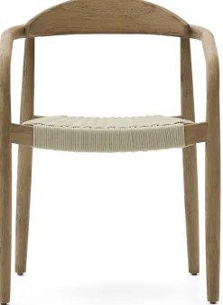 Clearance Kave Home Nina Tuinstoel Naturel, Beige
