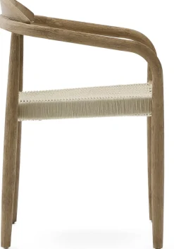 Clearance Kave Home Nina Tuinstoel Naturel, Beige