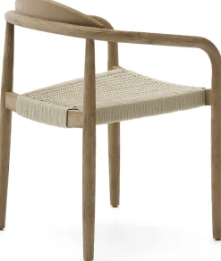 Clearance Kave Home Nina Tuinstoel Naturel, Beige