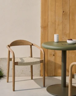 Clearance Kave Home Nina Tuinstoel Naturel, Beige