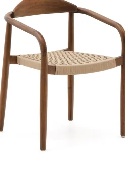 Clearance Kave Home Nina Tuinstoel Bruin, Beige