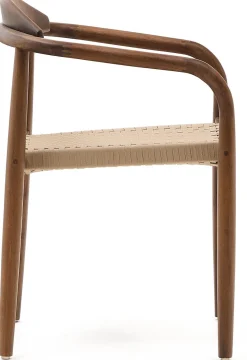Clearance Kave Home Nina Tuinstoel Bruin, Beige