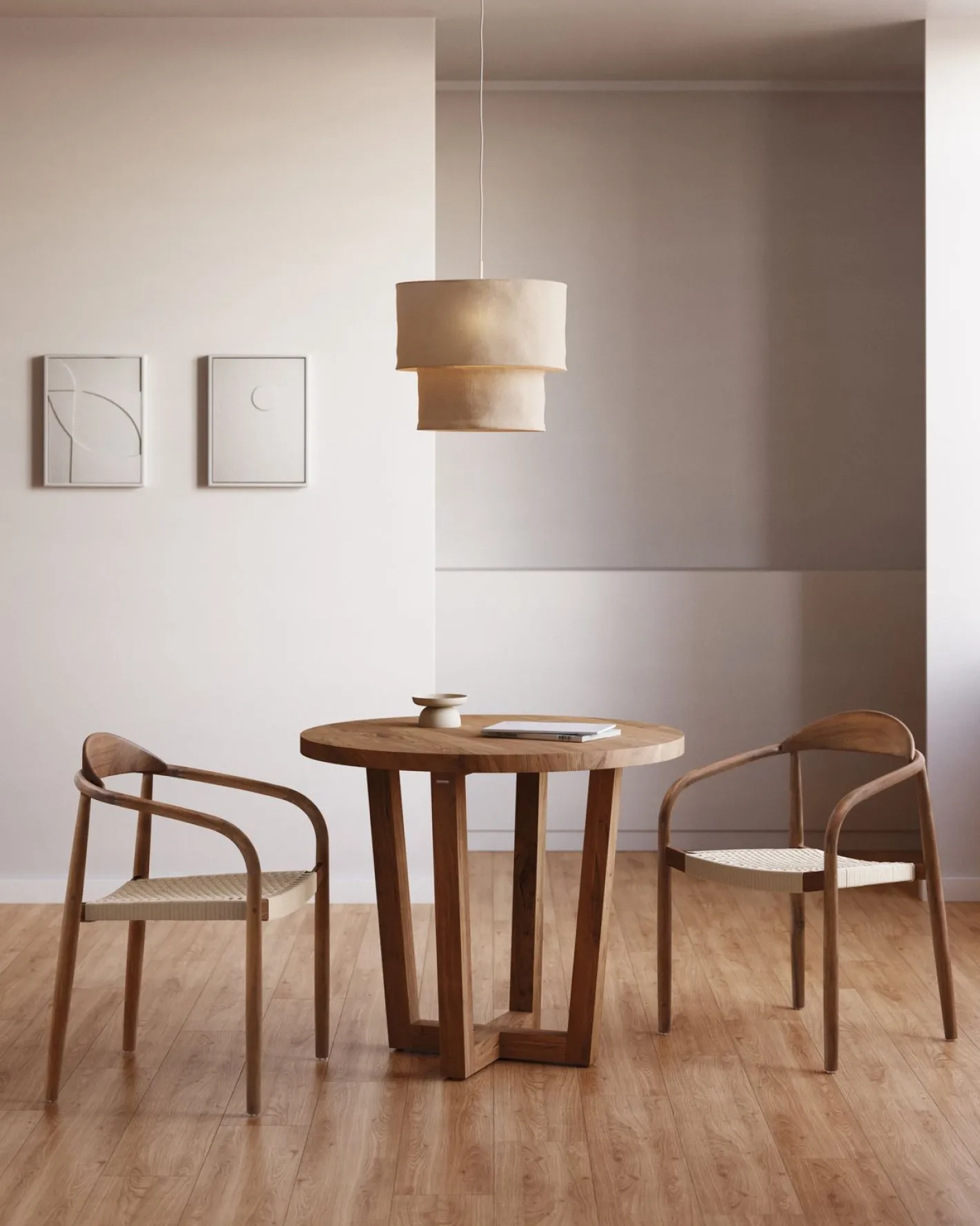 Clearance Kave Home Nina Tuinstoel Bruin, Beige
