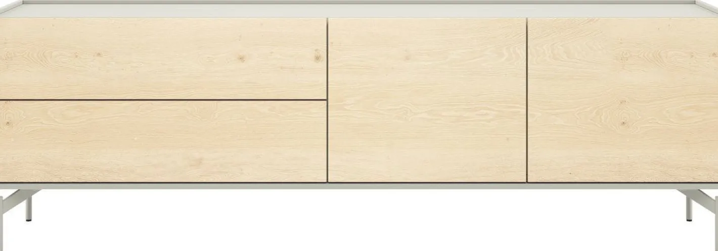 New XOOON Niora Lowboard Naturel, Silk Grey