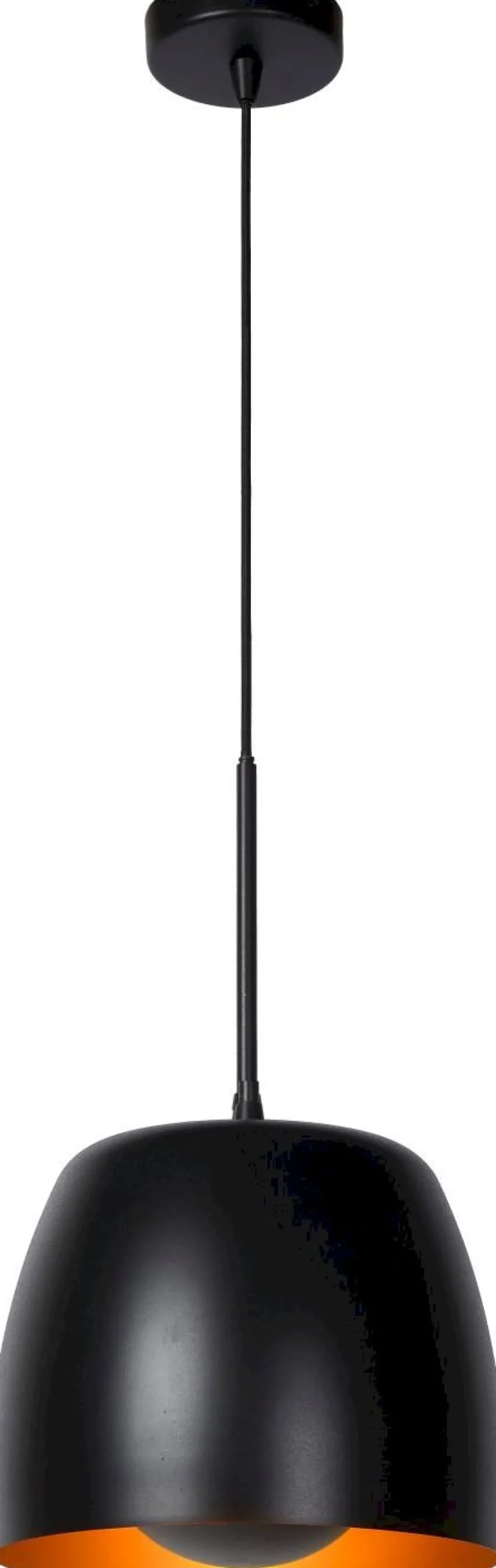 New Lucide Nolan Zwart Hanglamp Zwart, Goud