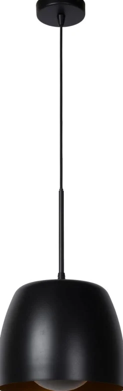 New Lucide Nolan Zwart Hanglamp Zwart, Goud