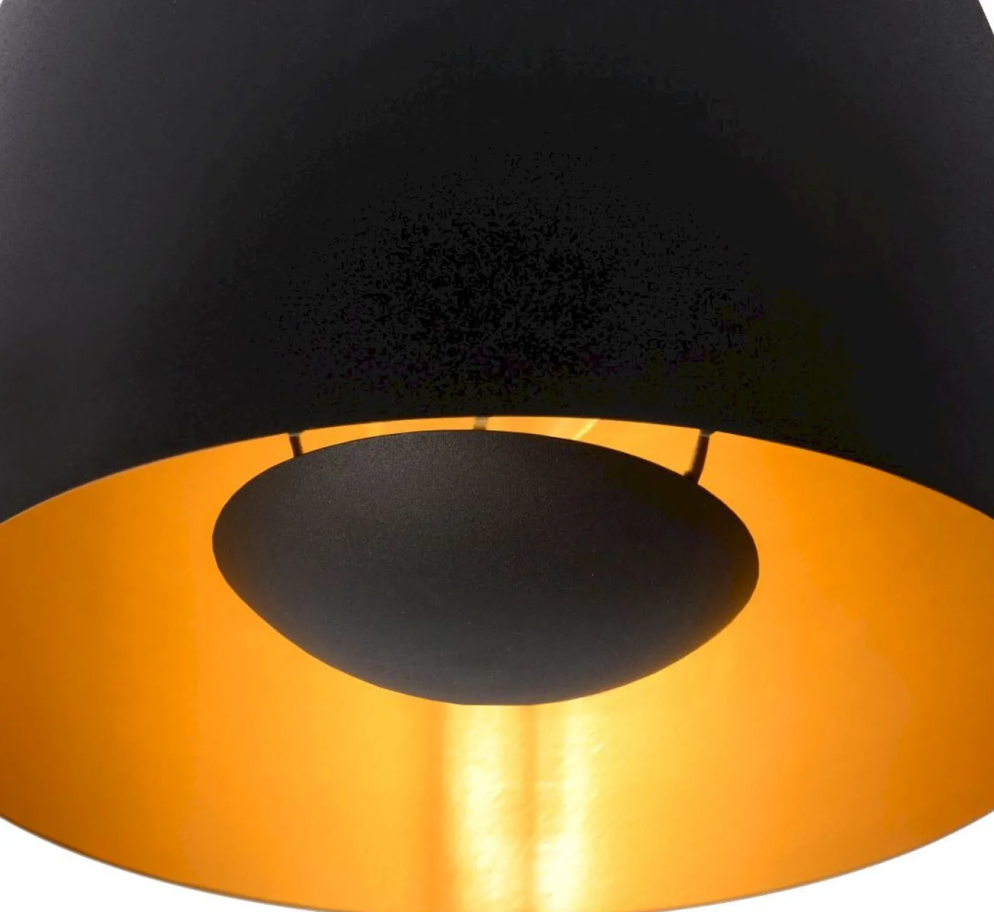 New Lucide Nolan Zwart Hanglamp Zwart, Goud