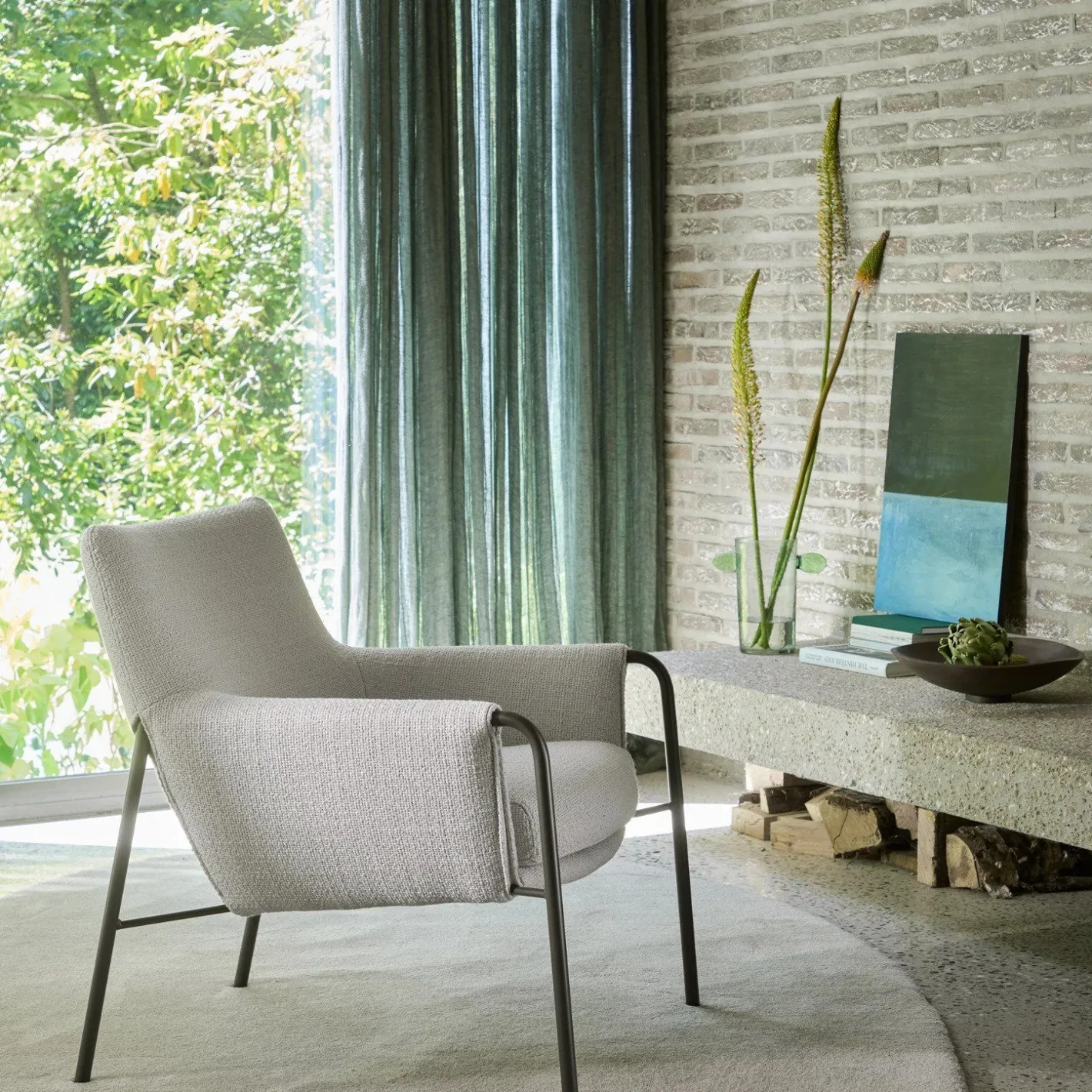 Outlet Design on Stock Nuria Fauteuil Blauw