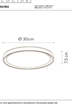 Sale Lucide Nuria Plafondlamp Wit