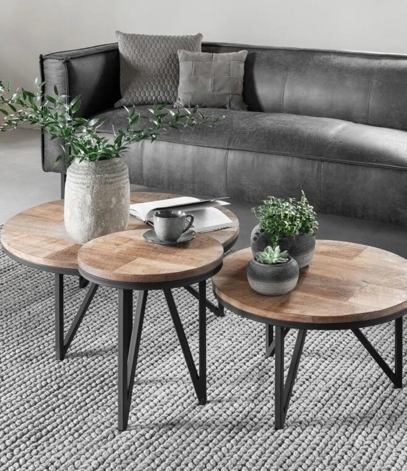 DTP Home Odeon Rond Salontafel Bruin