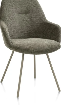 Outlet XOOON Odin Armstoel Grijs, Groen, Mosgroen